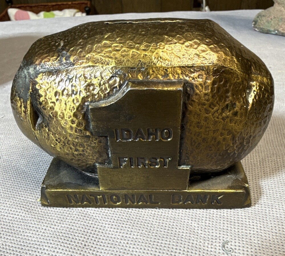 Banthrico Inc. Metal Promotional Piggy Bank Idaho First National Bank Since 1867